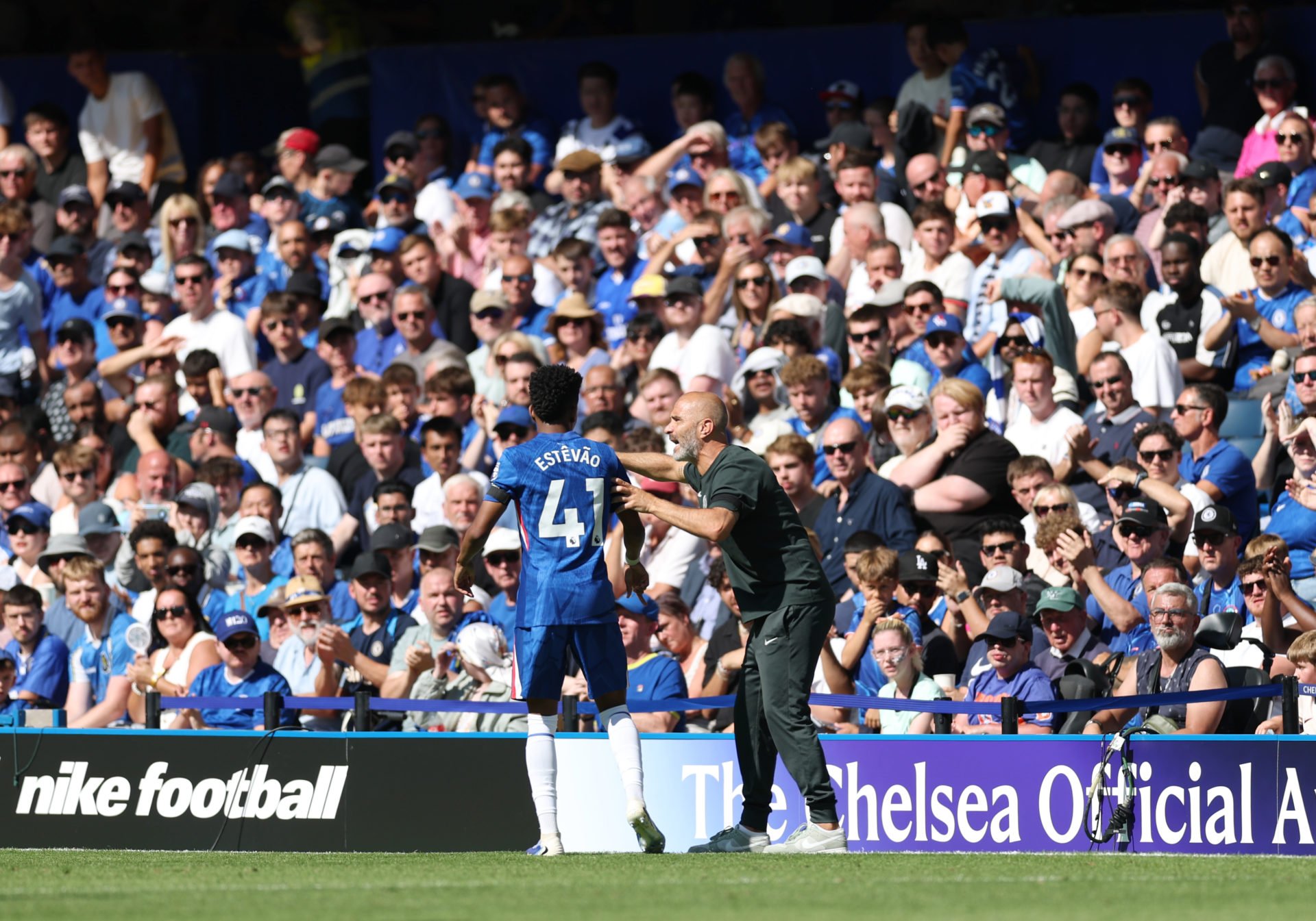 Enzo Maresca and Estevao (Photo Credit: Chelsea website)