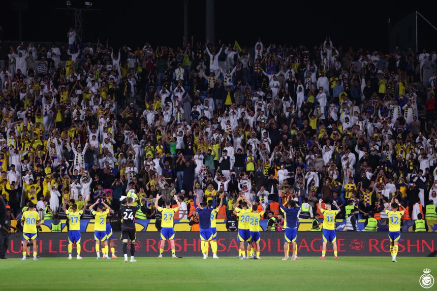 Al Nassr players applauding fans after a game (Photo Credit: Al Nassr X handle)