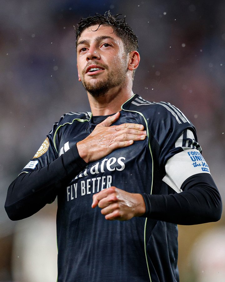 Fede Valvarde of Real Madrid (Photo Credit: Real Madrid via X)