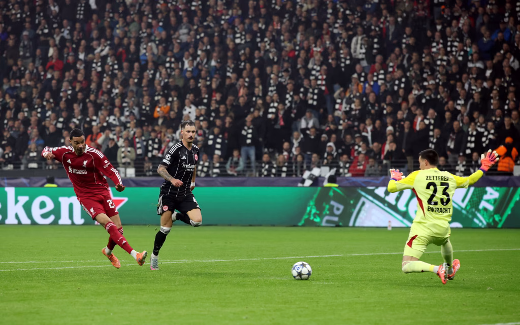 Hugo Ekitike goal for Liverpool (Photo Credit: Liverpool X)