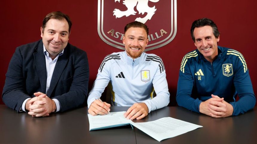 Matty Cash pens new deal. Photo credit: Aston Villa Media.