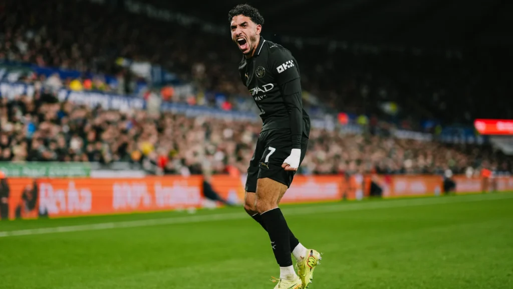 ROAR: Marmoush celebrates! (Photo Credit: Man City Media)