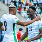 Akor Adams and Victor Osimhen (Photo Credit: Nigeria football Facebook page)