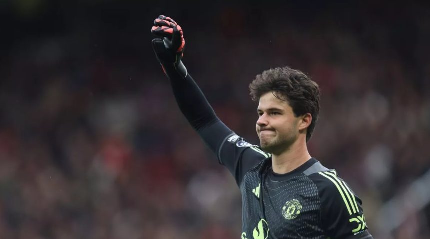 Senne Lammens. photo credit: Man United media.