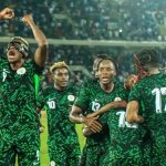Super Eagles players celebrate. Photo Credit: Super Eagles official X handle