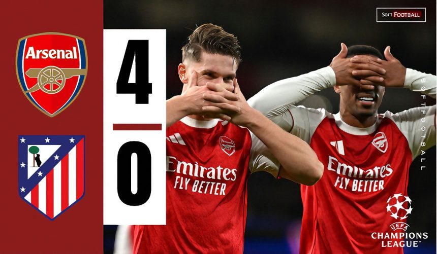 Arsenal vs Atletico Madrid (Photo Credit: Softfootball Media )