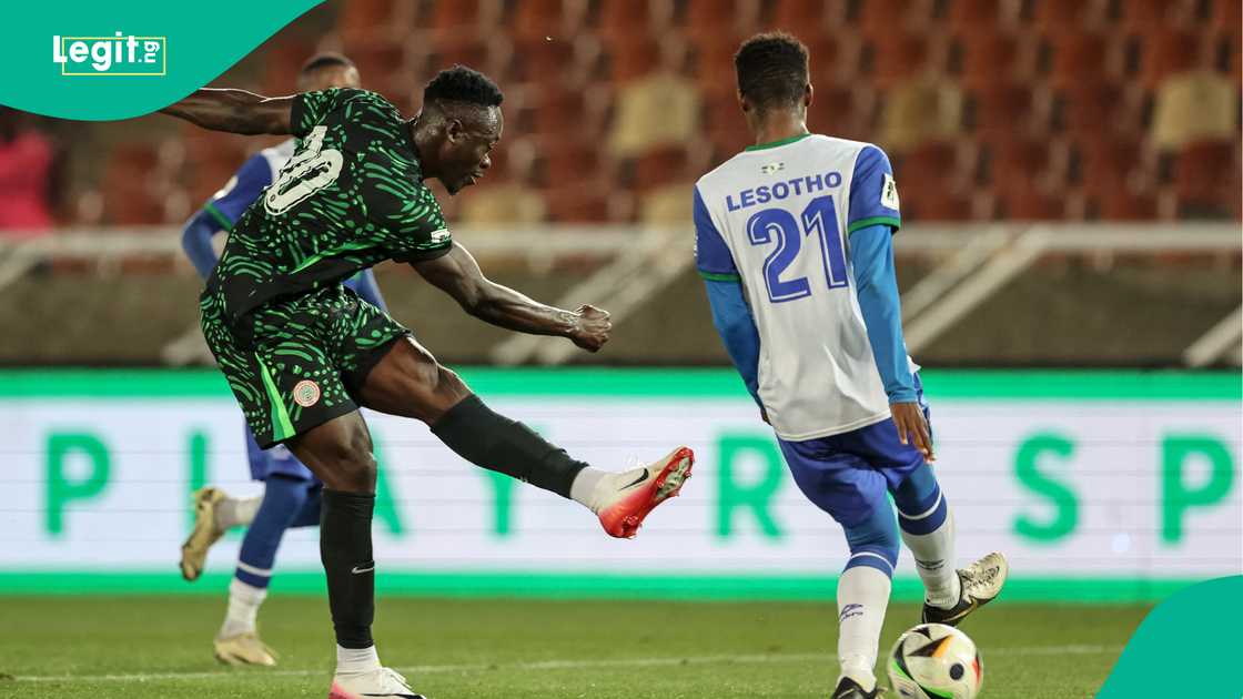 Akor Adams in action for Nigeria (Photo Credit: Super eagles X handle)