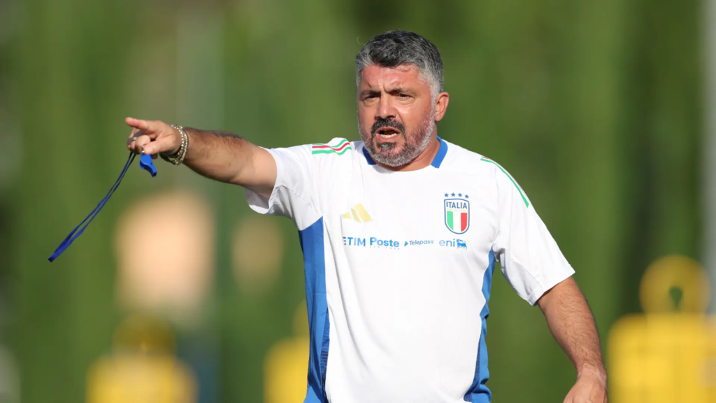 Italy national team coach Gennaro Gattuso (Photo Credit: Italy football facebook page)