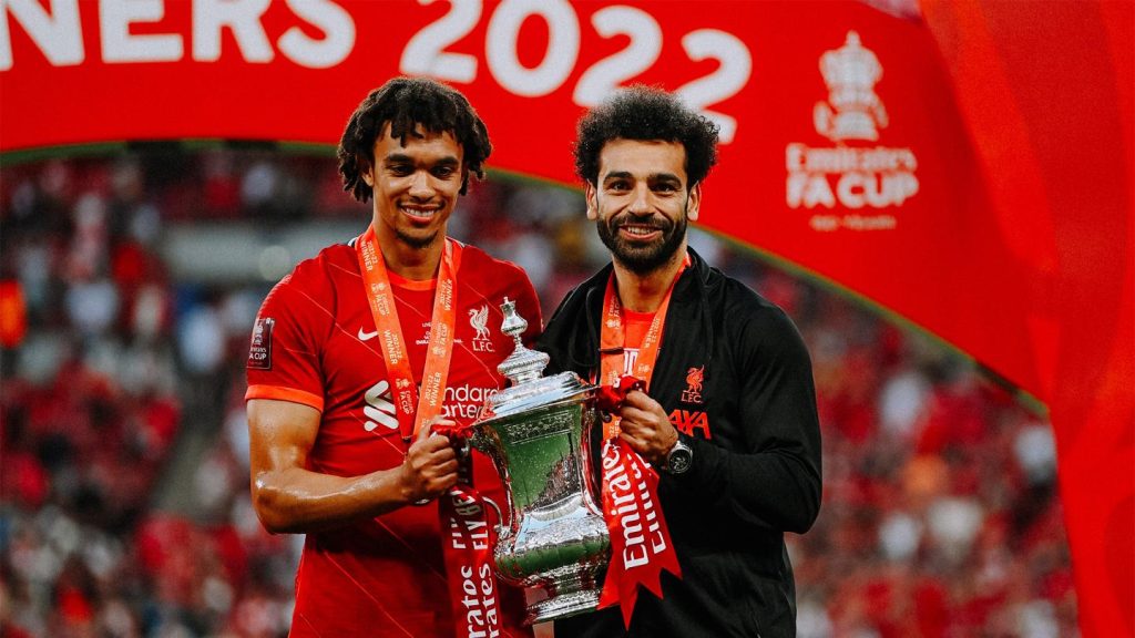 Trent Alexander Arnold and Mohammed salah (Photo Credit: Liverpool website)