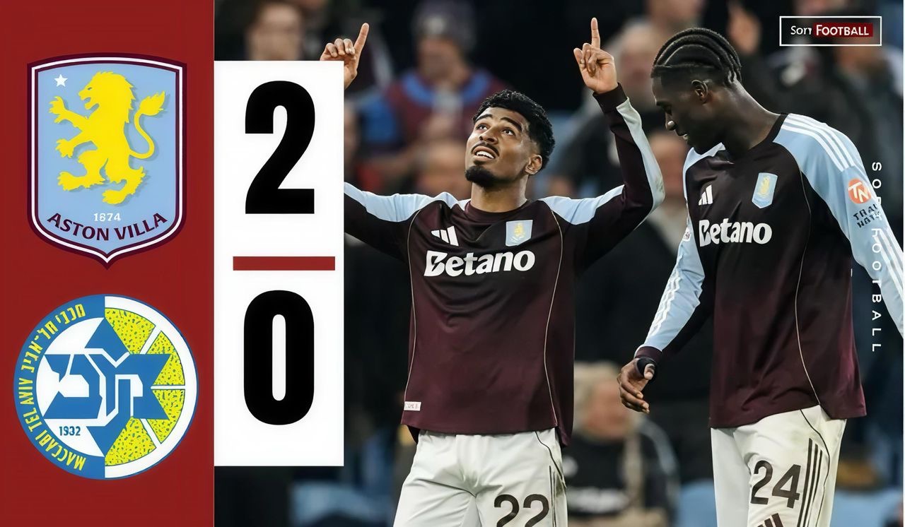Aston Villa vs Maccabi Tel Aviv (Photo Credit: Softfootball Media)