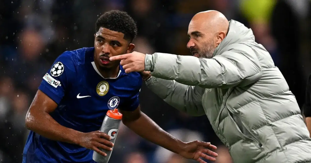 Wesley Fofana and Enzo Maresca (Photo Credit: Chelsea via X)