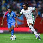 Ademola Lookman against DR Congo. (Photo Credit: CAF Media).