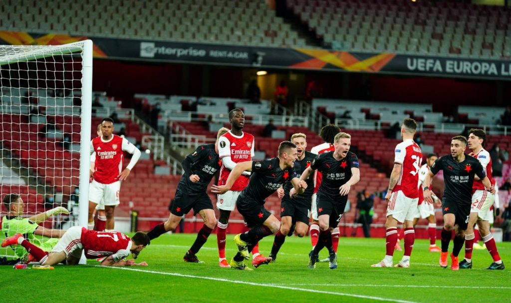 Arsenal vs Slavia Prague. Photo Credit: Arsenal Media.