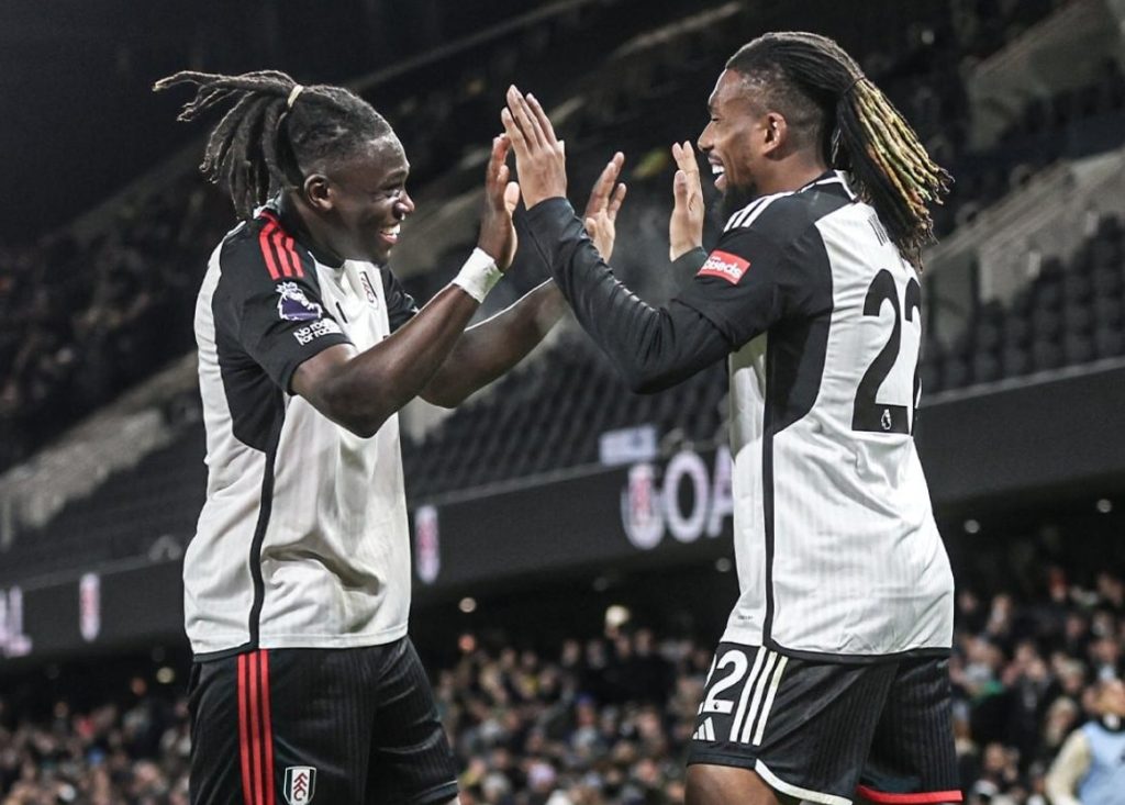 Calvin Bassey and Alex Iwobi. (Photo Credit: Fulham Media).
