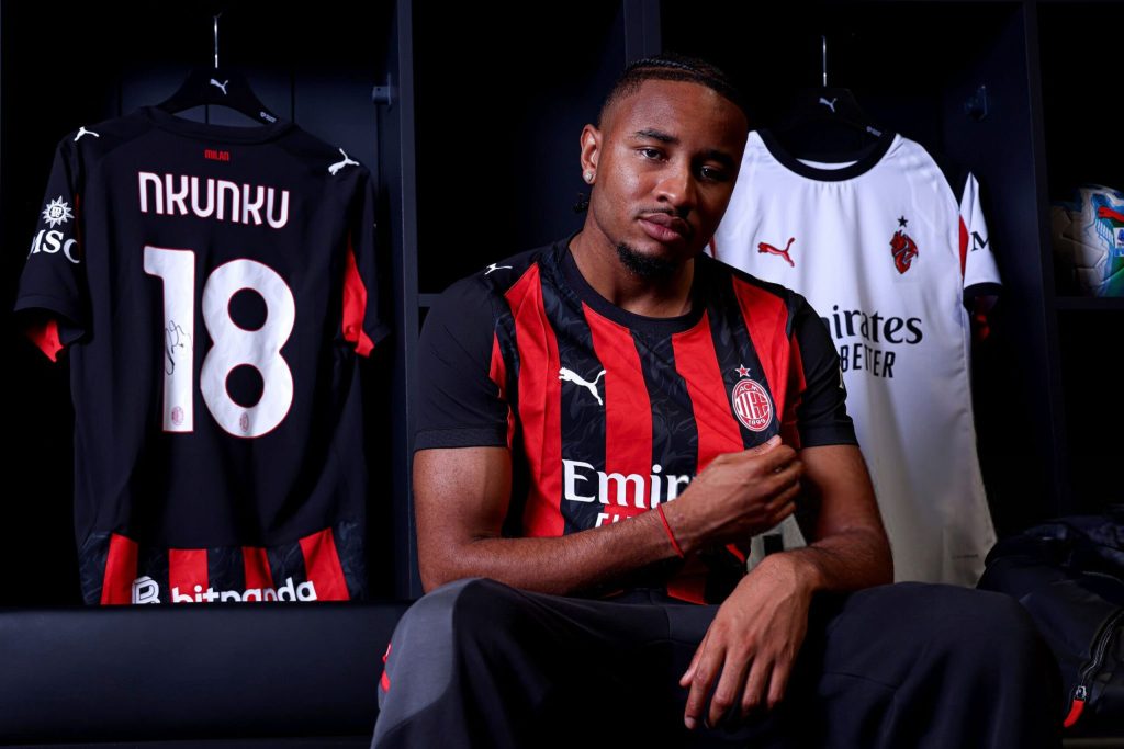 Christopher Nkunku. (Photo credit: AC Milan Media).