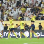 Cristiano Ronaldo celebrates his goal. (Photo credit: Al Nassr Media)