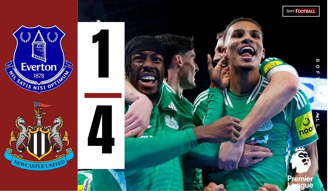 Everton 1-4 Newcastle United. (Photo Credit: Softfootball).