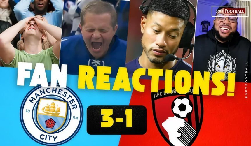 Fans Reaction - Manchester City vs AFC Bournemouth (Photo Credit Softfootball Media)