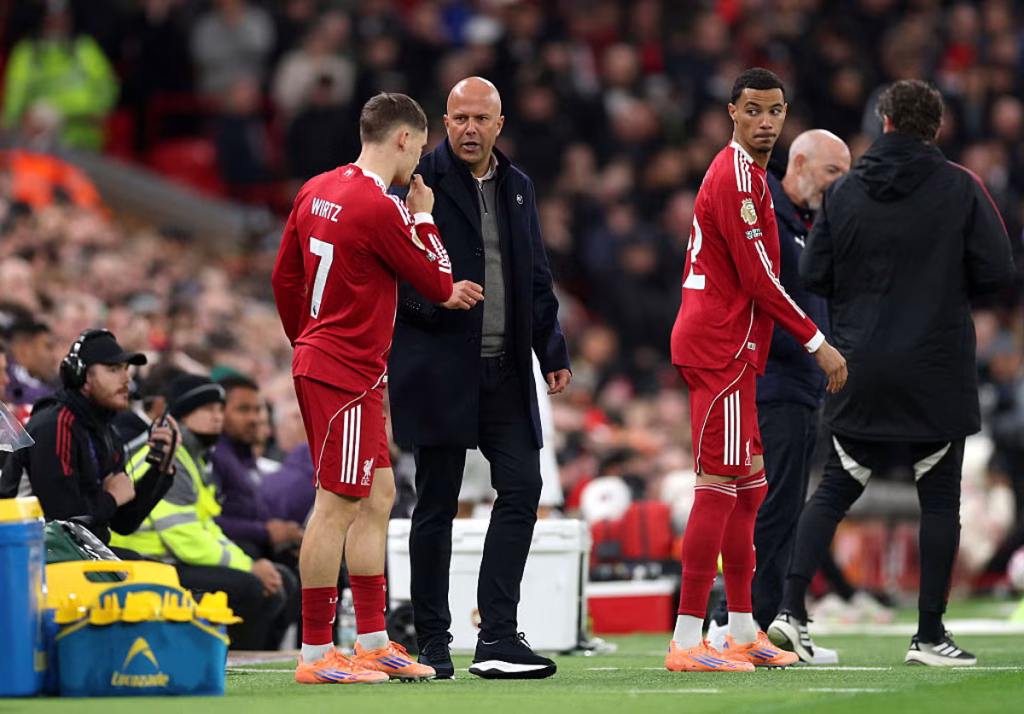 Arne Slot and Florian Writz (Photo Credit: Liverpool Media)