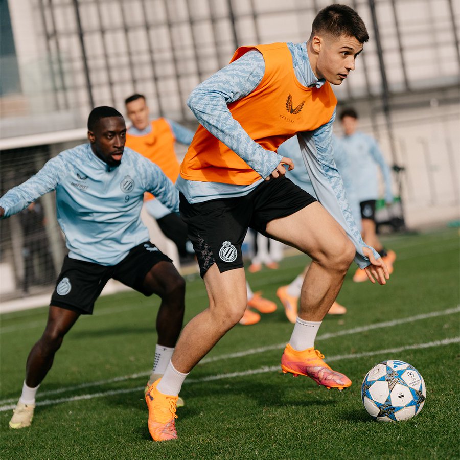 Club Brugge players in training session (Photo Credit: Club Brugge X handle)