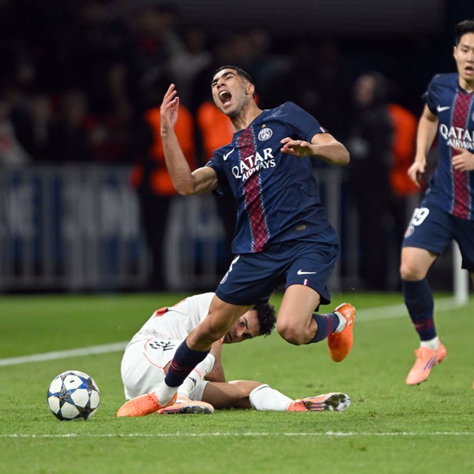Achraf Hakimi of PSG (Photo Credit: PSG Media)