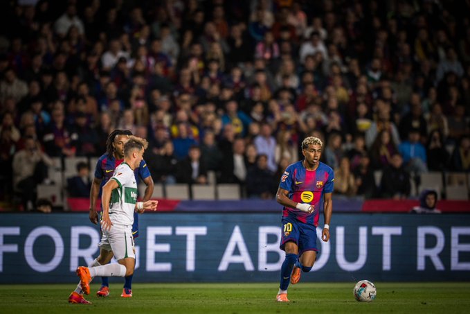 Lamine Yamal of Barcelona (Photo Credit: Barcelona via X)