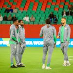 Nigeria Players arrive Rabat (Photo Credit: Nigeria via X)