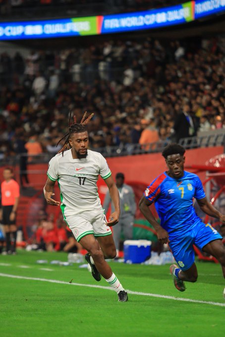 Alex Iwobi of Nigeria (Photo Credit: Nigeria Via X)