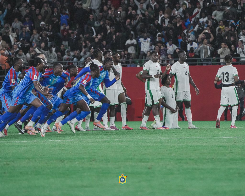 DR Congo players celebrating (Photo Credit: DRC via X)
