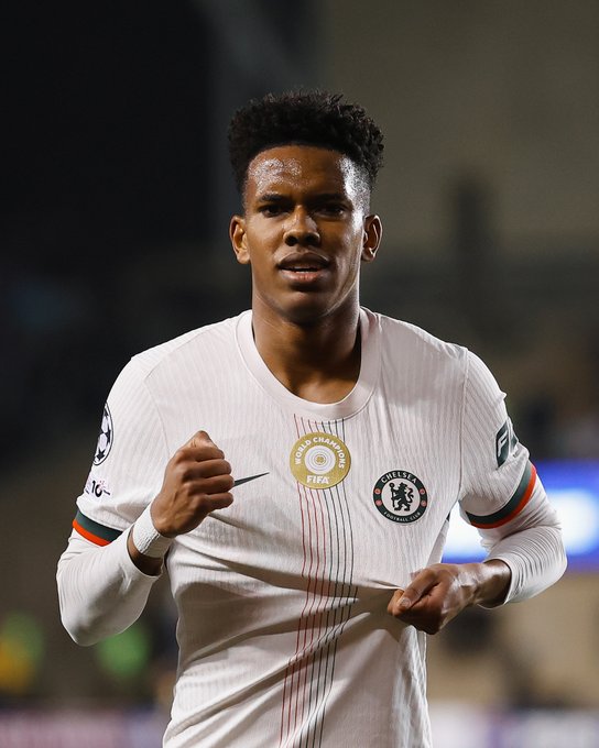 William Estevao celebrates his goal (Photo Credit: chelsea via X)