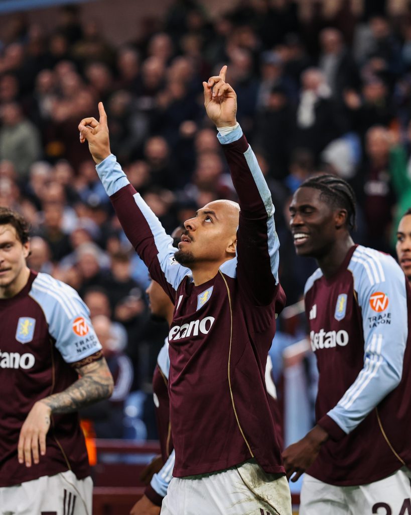 Donny Malen after scoring (Photo Credit: Aston Villa via X)