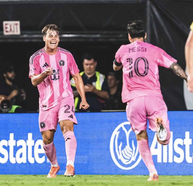 Messi and Allende (Photo Credit: Inter Miami via X)