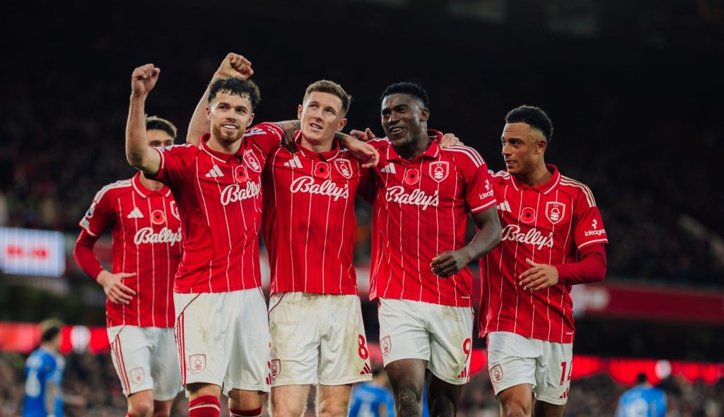 Nottingham Forest players (Photo Credit: Nottingham Forest via X)