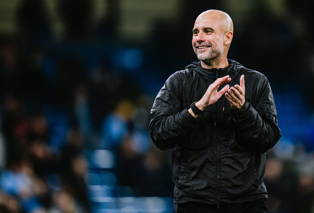 Pep Guardiola after his 1000th win as a Manager (Photo Credit: Manchester City X handle)