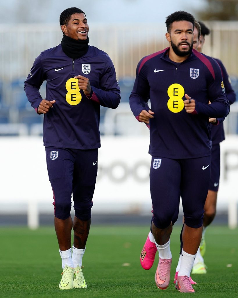 Marcus Rashford and Reece James (Photo Credit: England via Instagram)