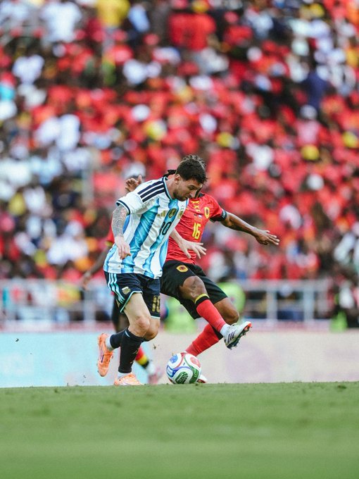 Messi in action (Photo Credit: Argentina Via X)