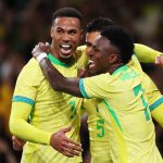 Brazil players celebrate after wining against Senegal (Photo Credit: Brazil football website)