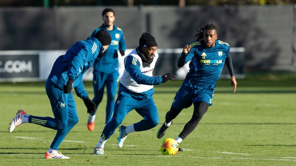 Fulham players in training (Photo Credit: Fulham Via X)