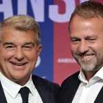 Laporta and Hansi Flick (Photo Credit: Fabrizio Romano Via X)