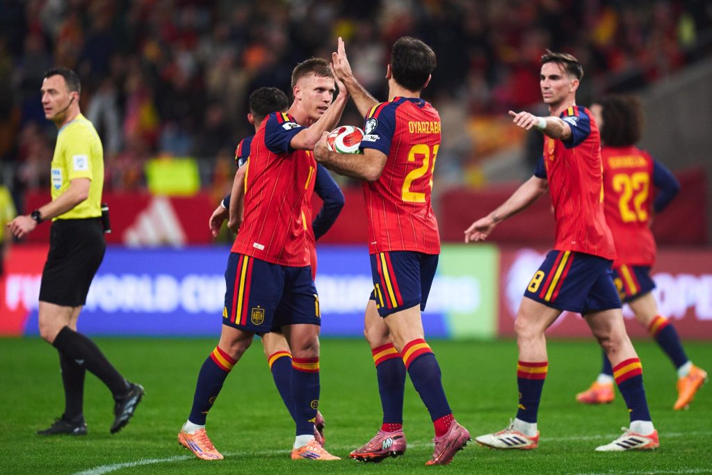 Spain Players celebrate (Photo Credit: Spain via X)