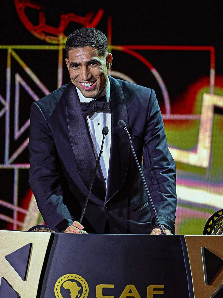 Achraf Hakimi Wins African Best player Award (Photo Credit: CAF via X)