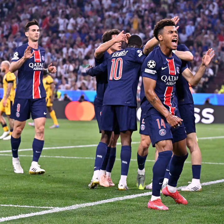 Paris Saint Germain players (Photo Credit: PSG via X)