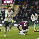 Enzo Fernandes after scoring for Chelsea to make it 2-0 (Photo Credit: Premier League via X)
