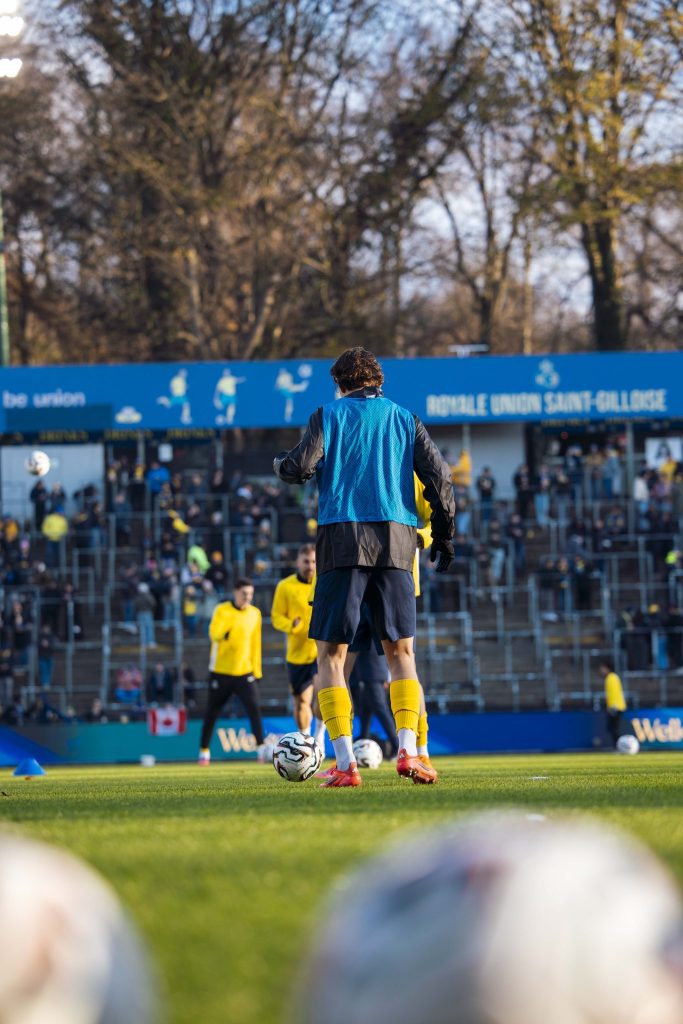Union Saint-Gilloise Players in training (Photo Credit: Union Saint-Gilloise via X)