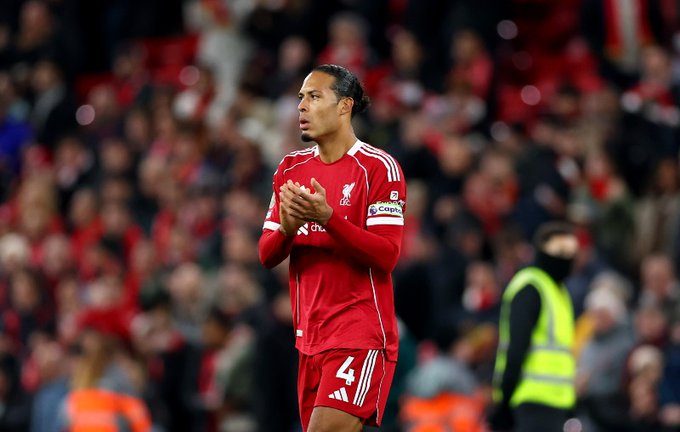 Virgil van Dijk of Liverpool (photo Credit : Liverpool via X)