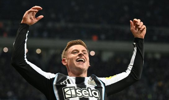 Harvey Barnes of Newcastle (Photo Credit: Newcastle via X)