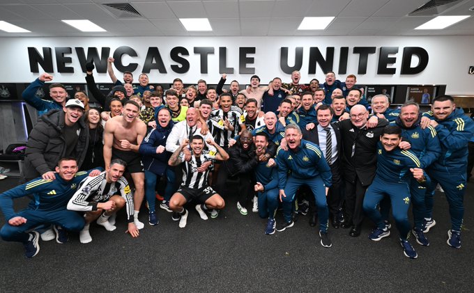 Newcastle players celebrates (Photo Credit: Newcastle via X)
