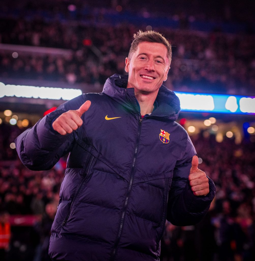 Robert Lewandowski (Photo Credit: Barcelona via X)
