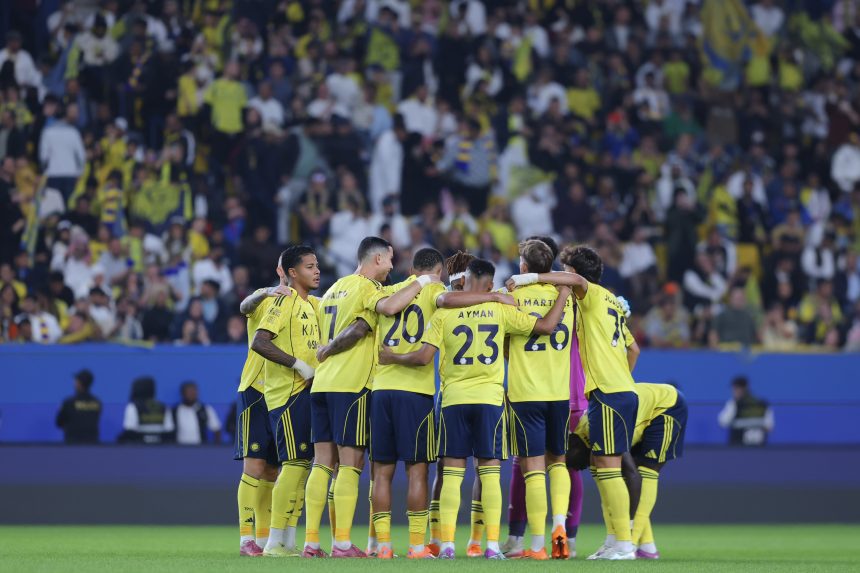 Al Nassr players after wining (Photo Credit: Al Nassr via X)