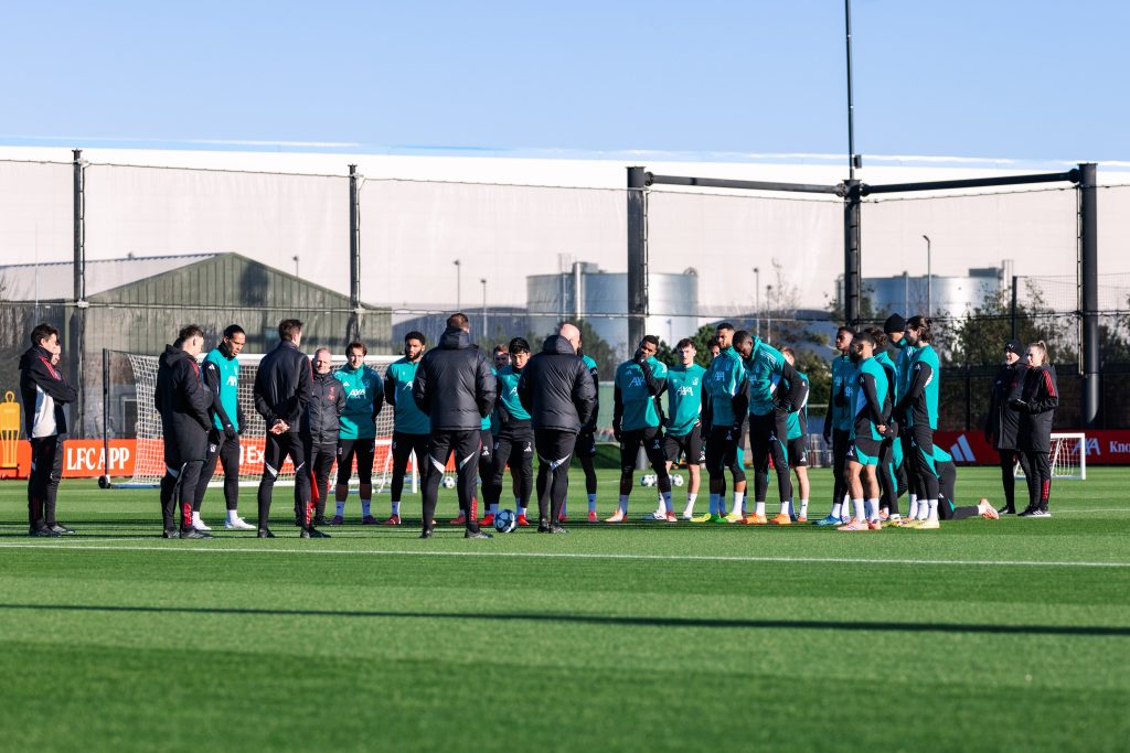 Liverpool players in training  (Photo Credit: Liverpool X handle)